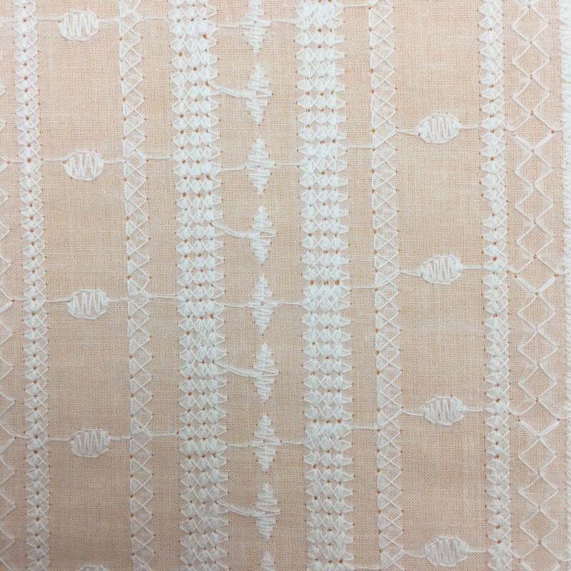Lace Trim 100% Cotton Embroidered Fabric for Apparel Wholesale Supplie 4